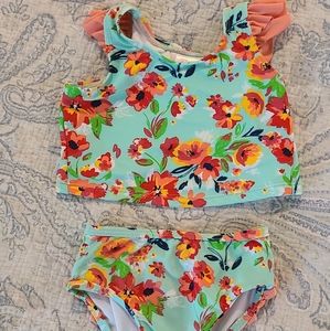 Like New! Ruffle Butts Infant swimsuit, 2 piece, 6-12 months